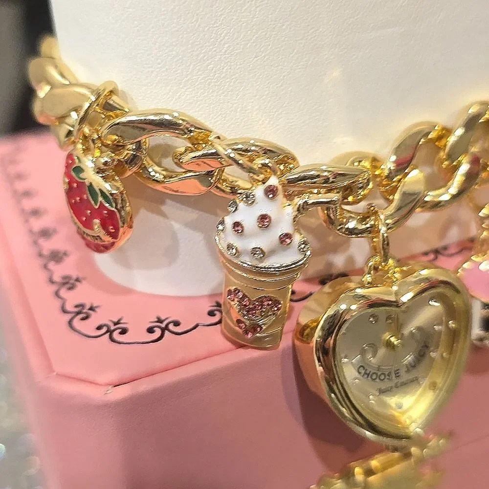 Juicy Couture Gold‎ Charm Bracelet Watch